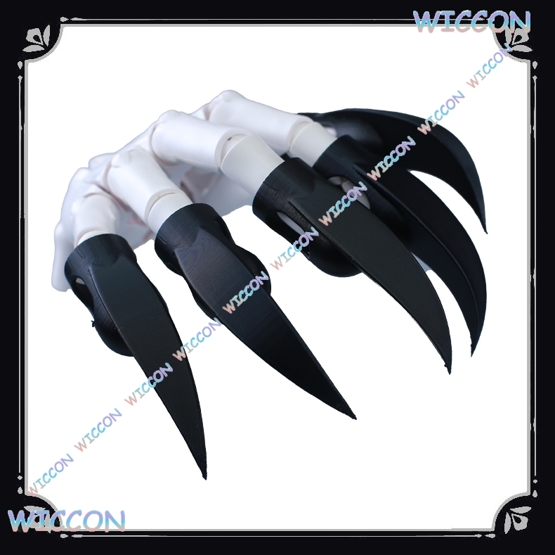Women Accessories Kit - Tierkostüm Fingernägel Black Beast Claw Handschuhe