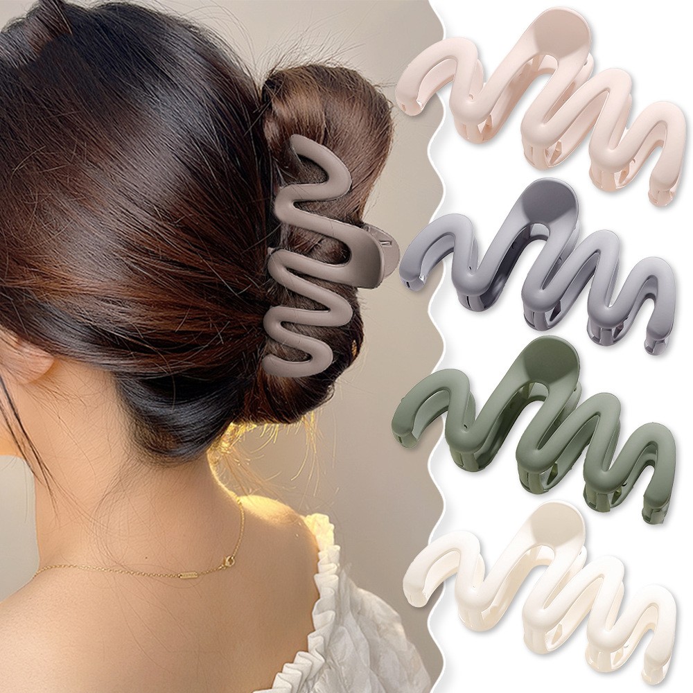 Women Accessories In Wholesale - Neue Mode große gefrostete Farbe Geometrie