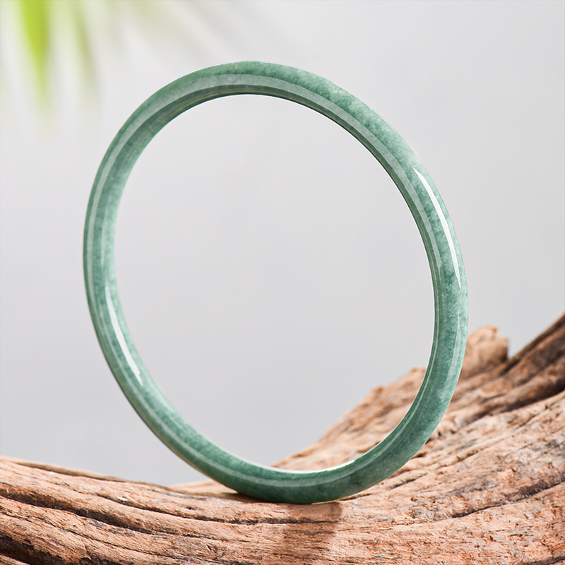 Women Accessories Gift - Natürliches burmesisches Jadeit-Armband, echter Jade-Designer-Accessoire, geschnitzter