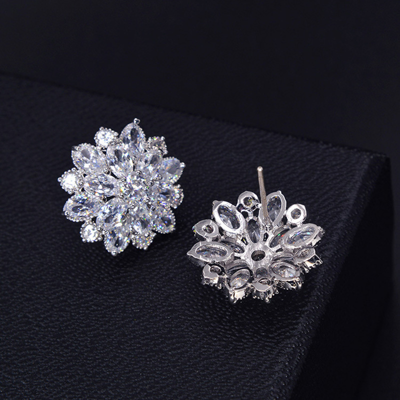 Große Blume Labor Diamant Stud – Statement Earrings Oversized Bewertung und Preis