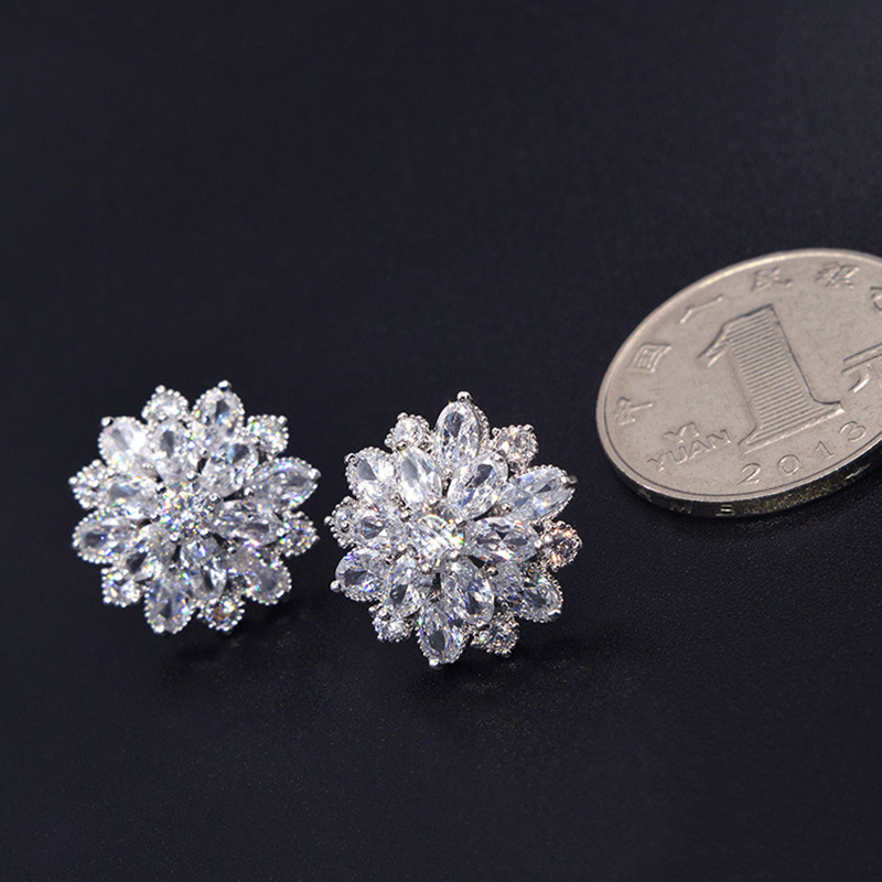 Große Blume Labor Diamant Stud – Statement Earrings Oversized Bewertung und Preis