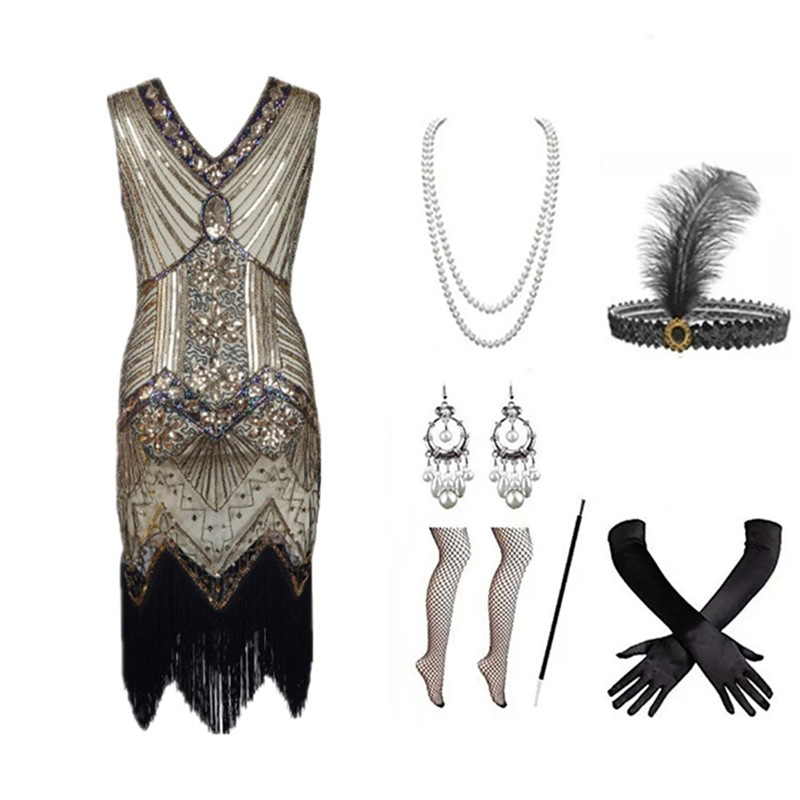 Damen 1920er Jahre Flapper-Kle – Women Accessories Kit Bewertung und Preis
