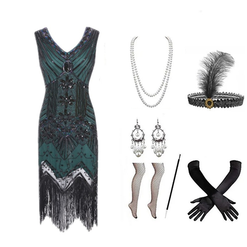 Damen 1920er Jahre Flapper-Kle – Women Accessories Kit Bewertung und Preis