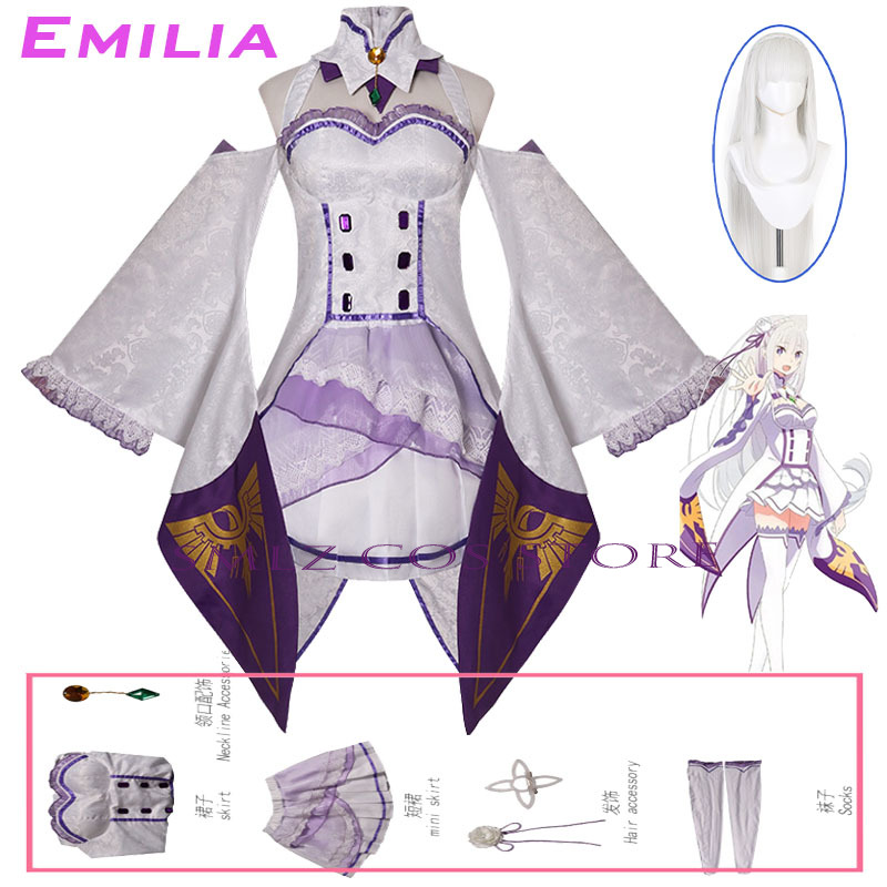 Emilia Cosplay Anime Re Zero K – Women Accessories Kit Bewertung und Preis