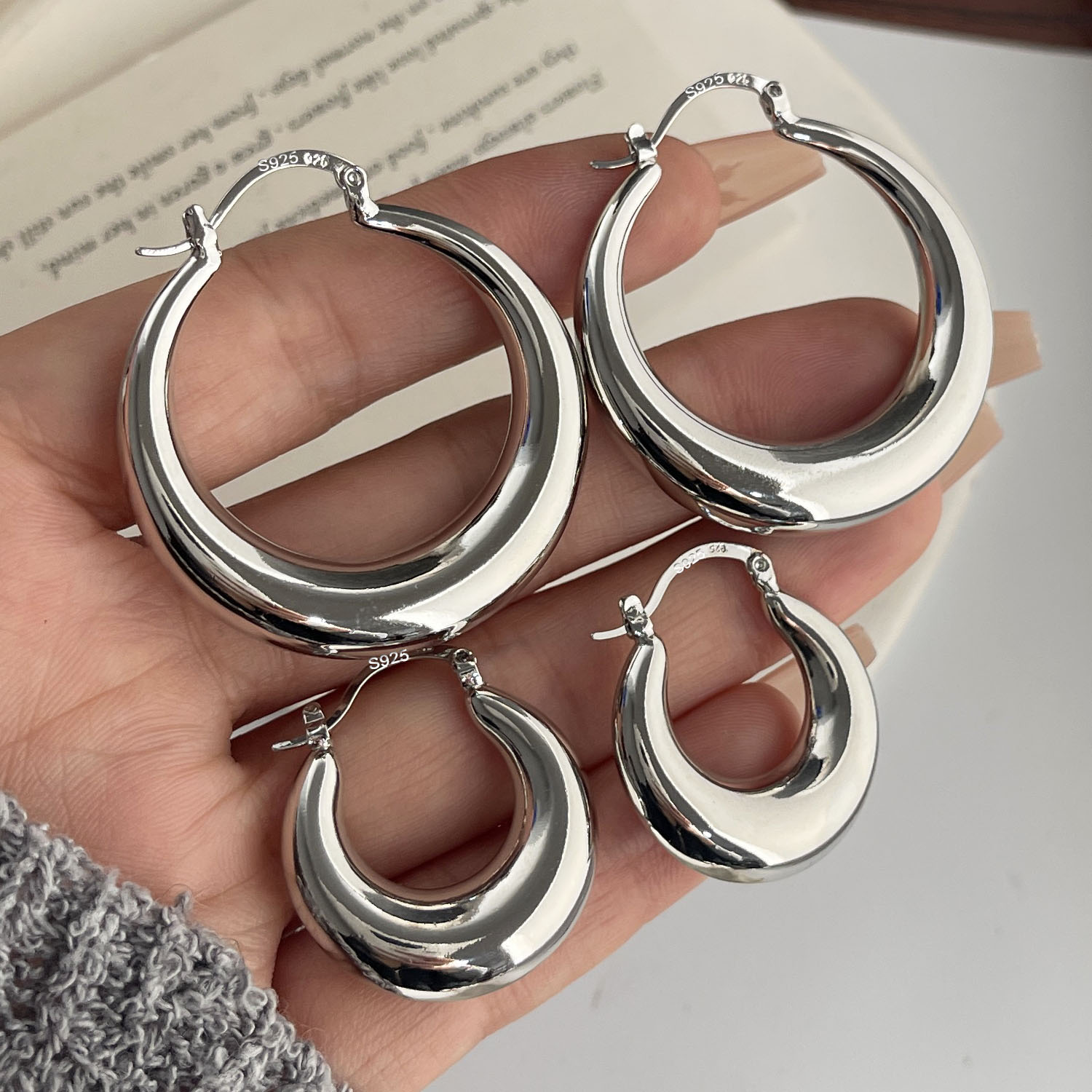 Vintage-Ohrringe aus 925er-Ste – Statement Earrings Oversized Bewertung und Preis