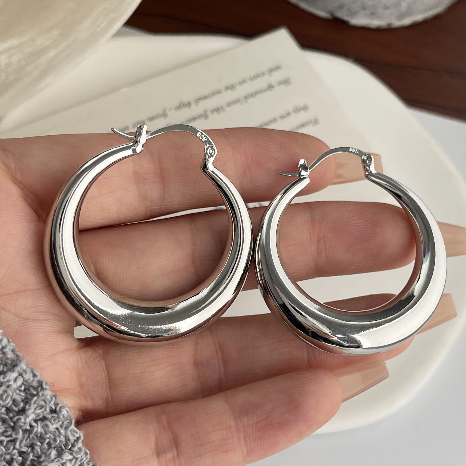 Vintage-Ohrringe aus 925er-Ste – Statement Earrings Oversized Bewertung und Preis