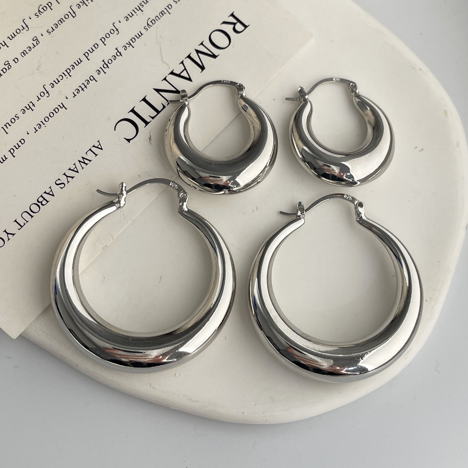 Vintage-Ohrringe aus 925er-Ste – Statement Earrings Oversized Bewertung und Preis