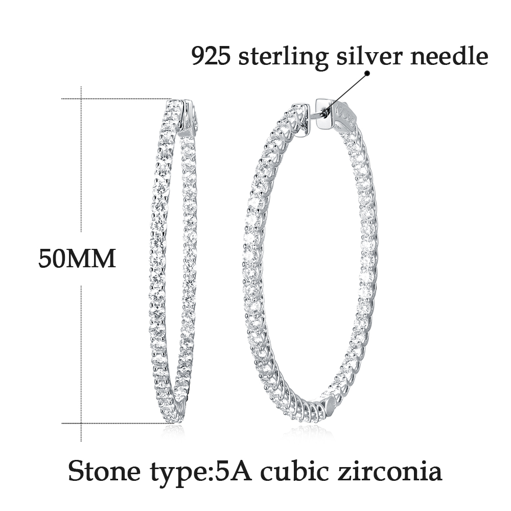 APIR 50MM Große Vollbesetzte C – Statement Earrings Oversized Bewertung und Preis