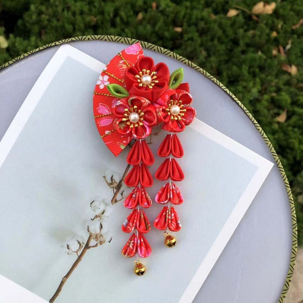Süße Quasten-Blüten-Haarspange – Women'S Kimono Accessories Bewertung und Preis