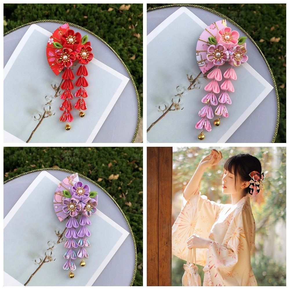 Süße Quasten-Blüten-Haarspange – Women'S Kimono Accessories Bewertung und Preis