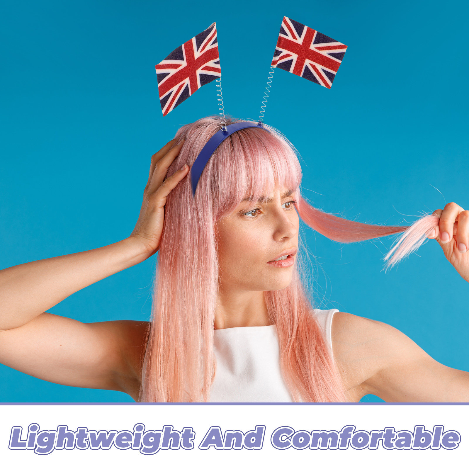 Britische Flaggen-Haarband mit – Women'S Accessories Uk Bewertung und Preis