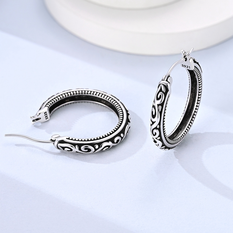 Ohrringe aus 925er-Sterlingsil – Statement Earrings Oversized Bewertung und Preis
