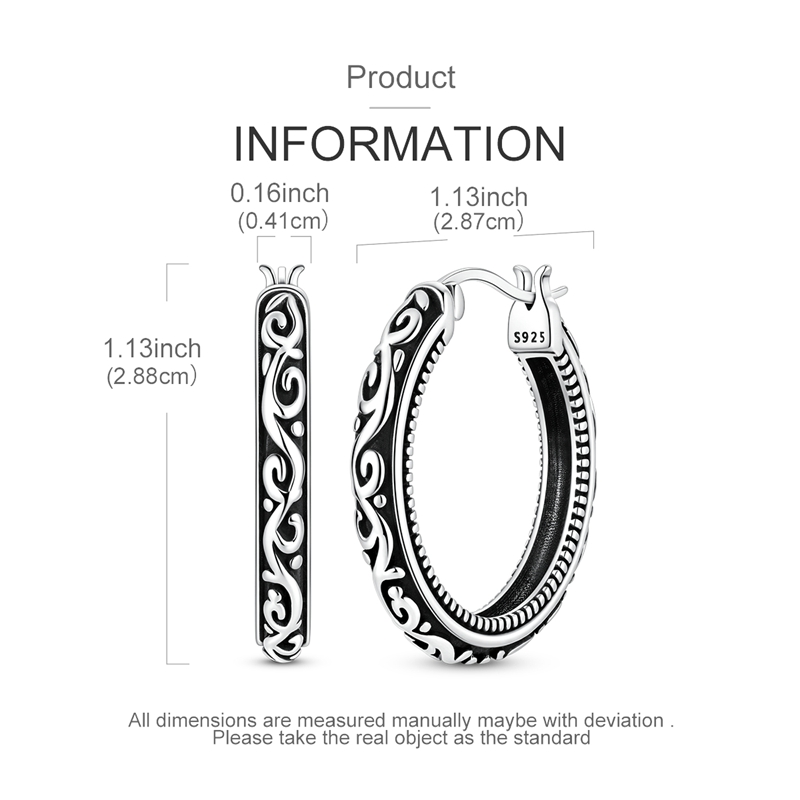 Ohrringe aus 925er-Sterlingsil – Statement Earrings Oversized Bewertung und Preis