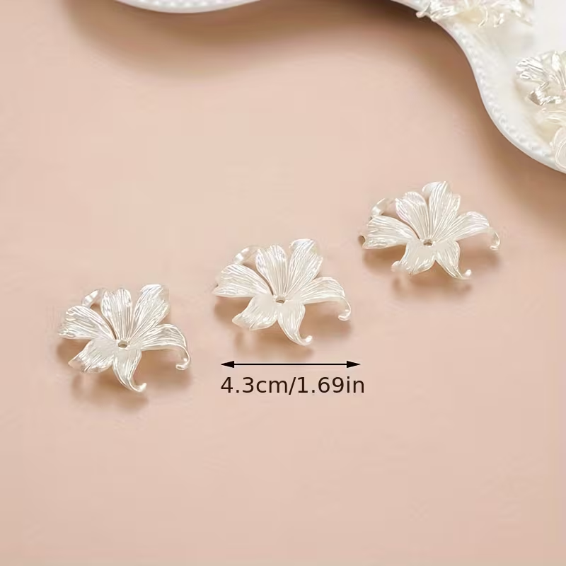 20 Stück weiße große Iris-Blum – Statement Earrings Oversized Bewertung und Preis