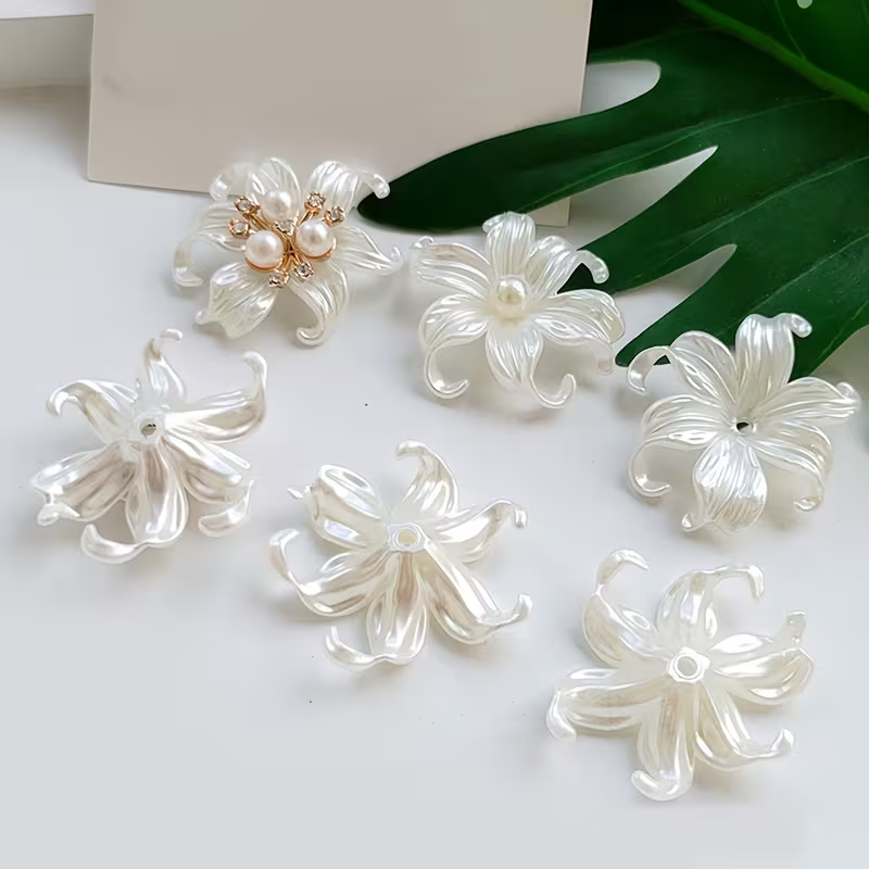 20 Stück weiße große Iris-Blum – Statement Earrings Oversized Bewertung und Preis