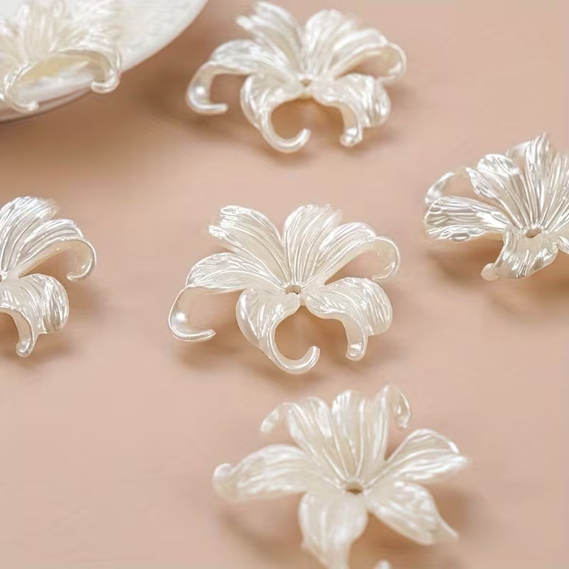 20 Stück weiße große Iris-Blum – Statement Earrings Oversized Bewertung und Preis